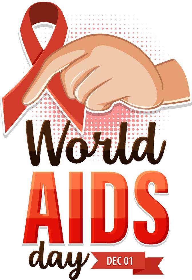 World AIDS Day Poster Design vector