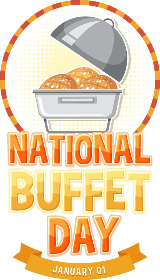 National Buffet Day icon vector