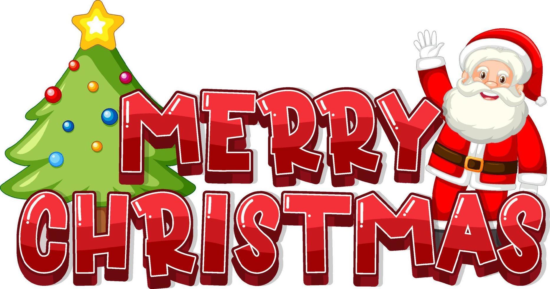 Merry Christmas sign icon cartoon vector