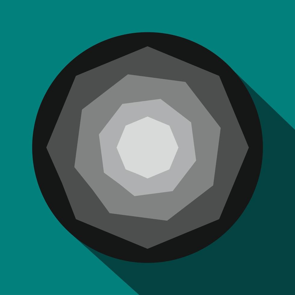 Camera aperture icon in flat style vector