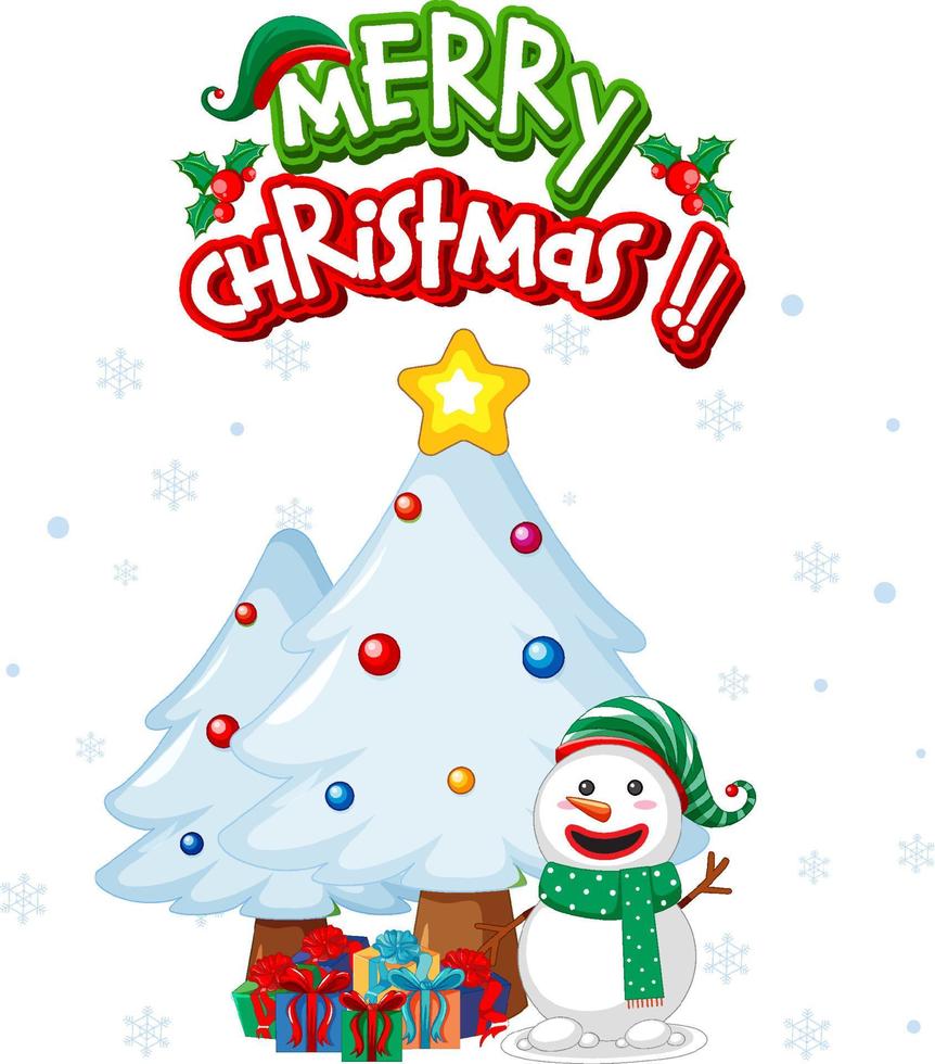 Merry Christmas sign icon cartoon vector