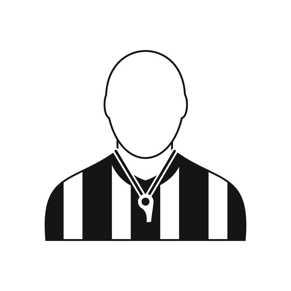 Referee black simple icon vector