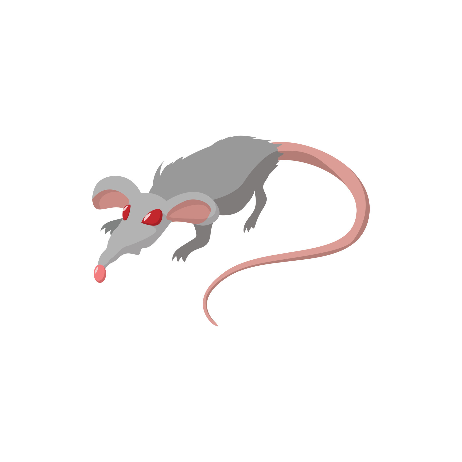 Rat with red eyes cartoon icon 14074015 Vector Art at Vecteezy