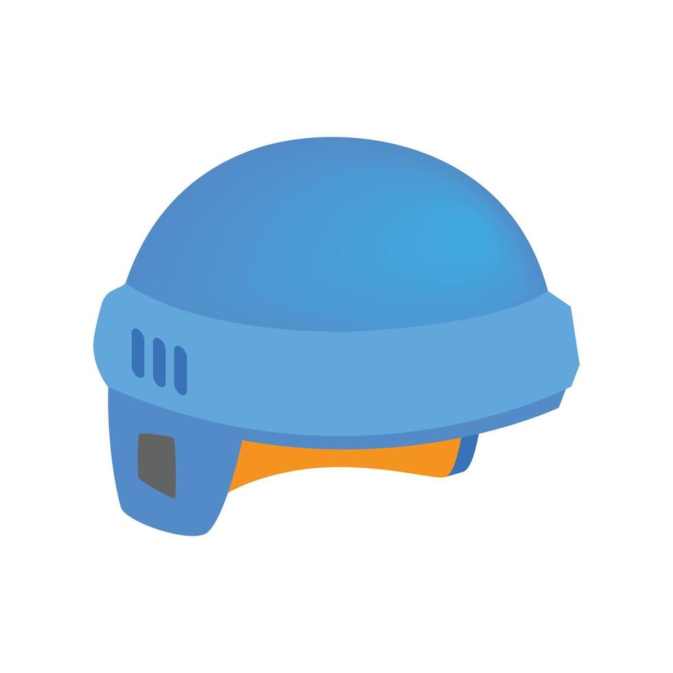 Hockey helmet isometric 3d icon vector