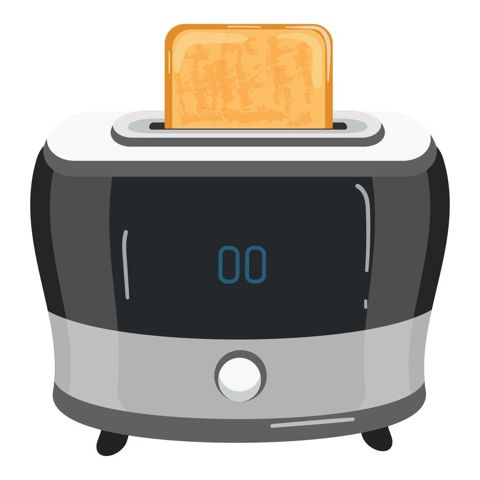 Toast machine icon cartoon vector. Bread toaster vector