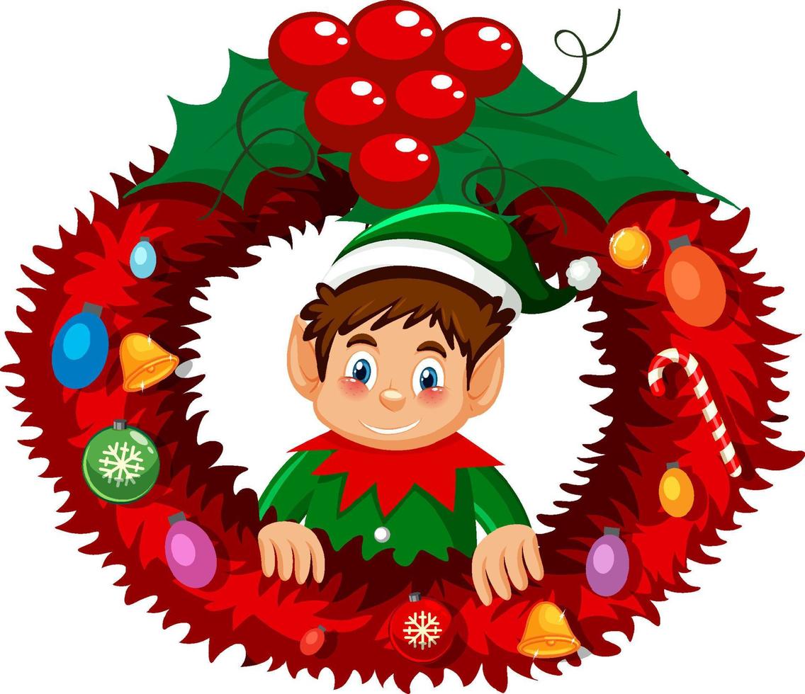 corona de navidad elfo en estilo de dibujos animados 14074087 Vector en Vecteezy corona de navidad elfo en estilo de dibujos animados 14074087 Vector en Vecteezy