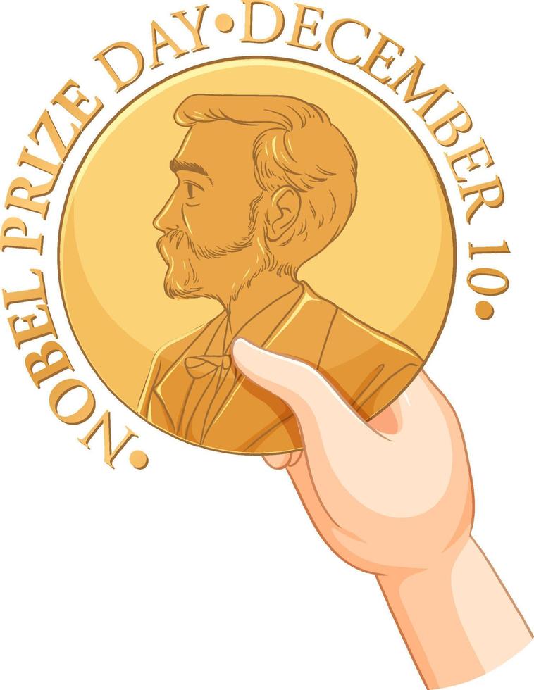 Nobel Prize Day Banner Design vector