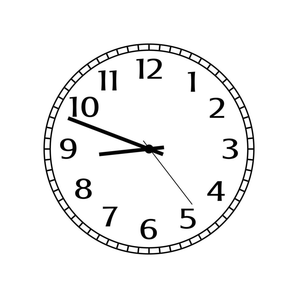 Clock icon simple vector