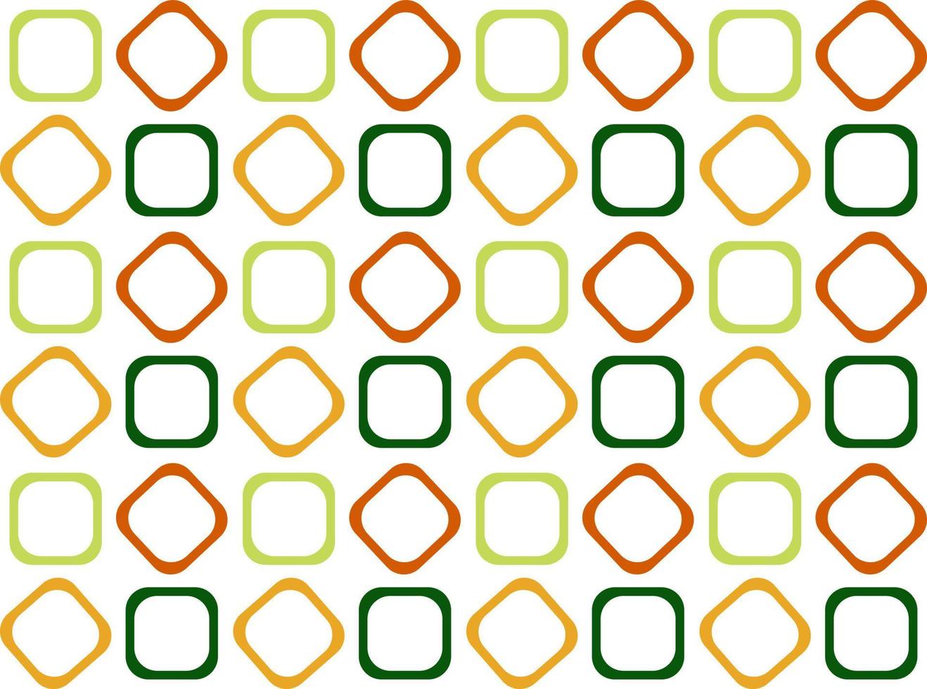 Geometric pattern seamless. Green, orange, red colors with rhombus. Vector illustration.