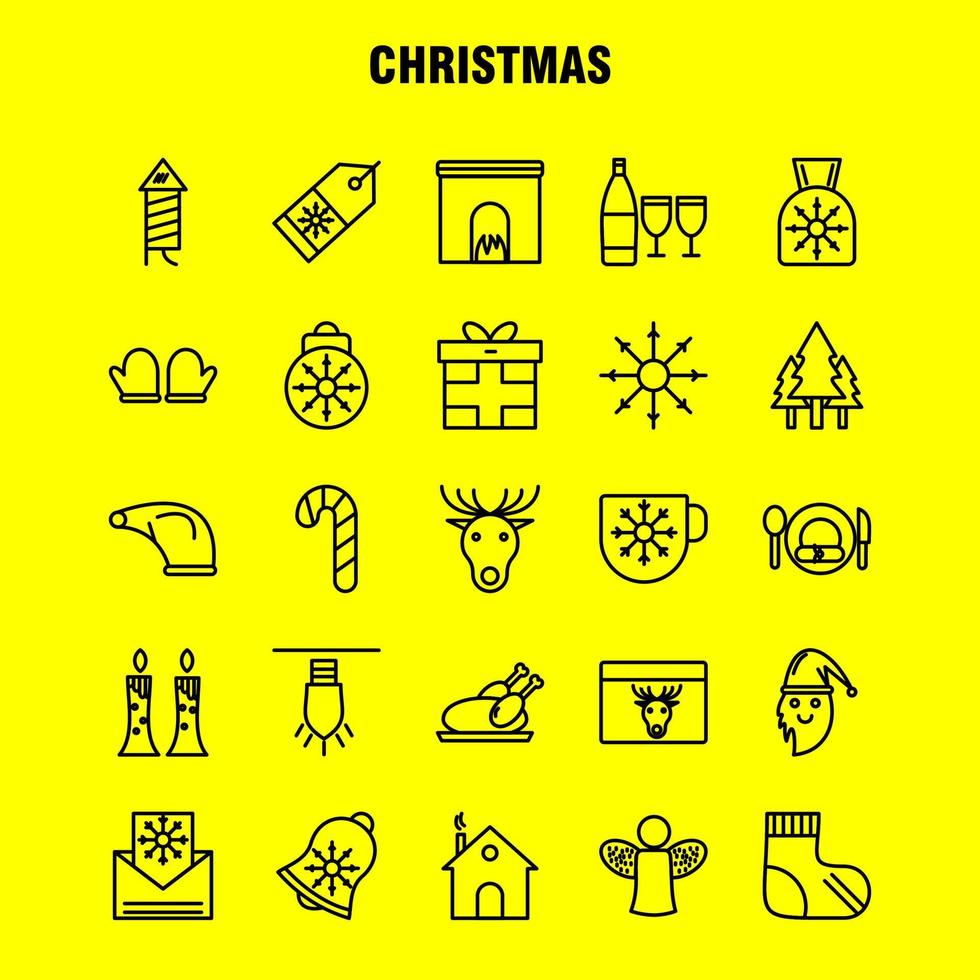 Christmas Line Icons Set For Infographics Mobile UXUI Kit And Print Design Include Snowman Christmas Winters Festival Snowman Christmas Winters Festival Collection Modern Infographic Logo vector