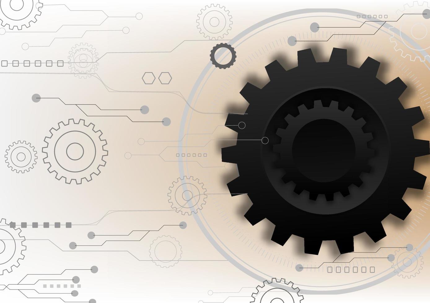 engranajes mecánico hardware tecnología ingeniería industrial resumen fondo vector ilustración