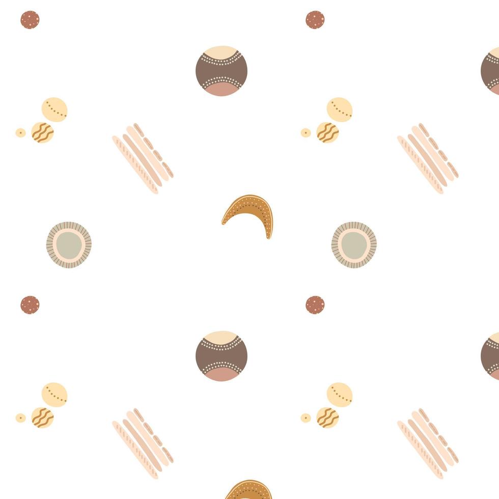 Vector seamless pattern boho style. Abstract trendy pastel color pattern for print, fabrics, textiles, wallpapers.