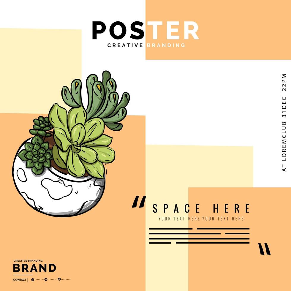 poster template vector illustration abstract