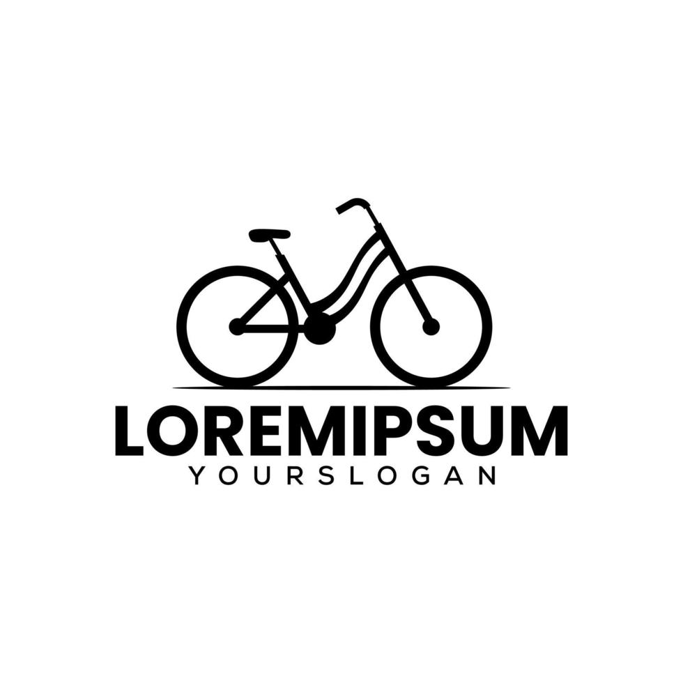 old bike logo design template vector