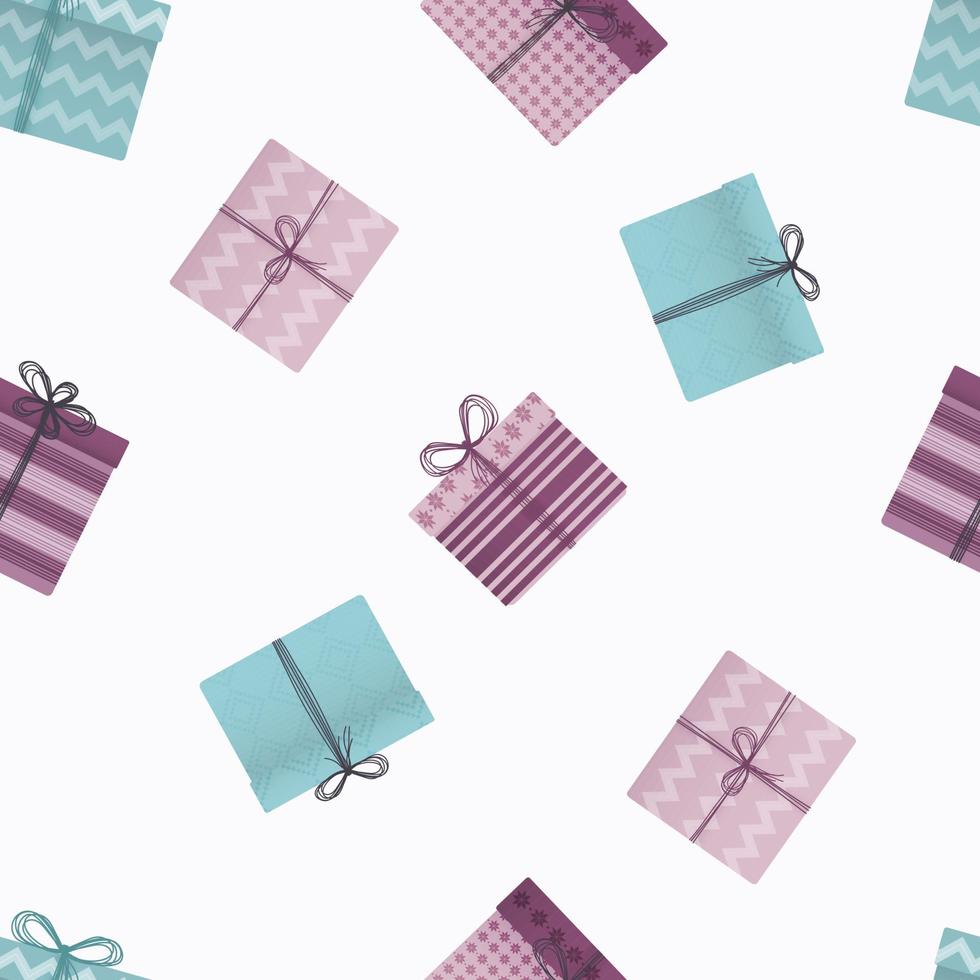 New Year Gift pattern vector