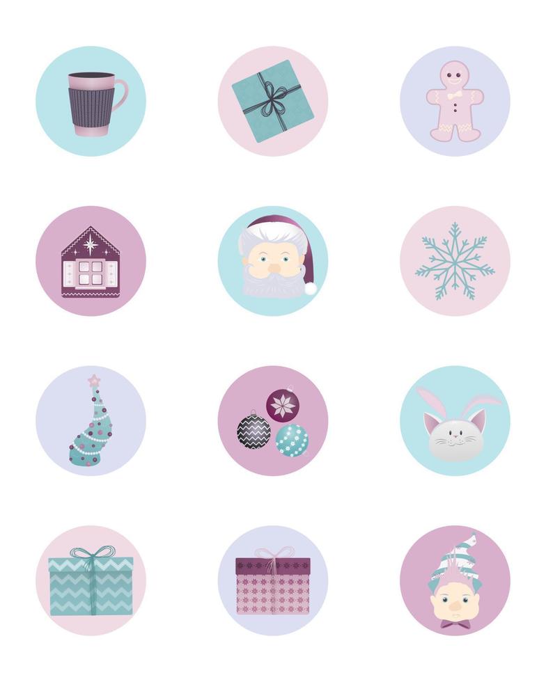 New Year Icons vector