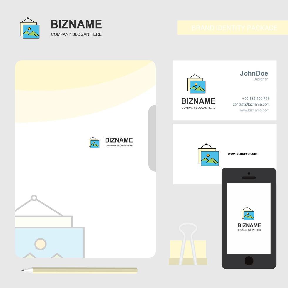 Image frame Business Logo File Cover Visiting Card and Mobile App Design Vector Illustration