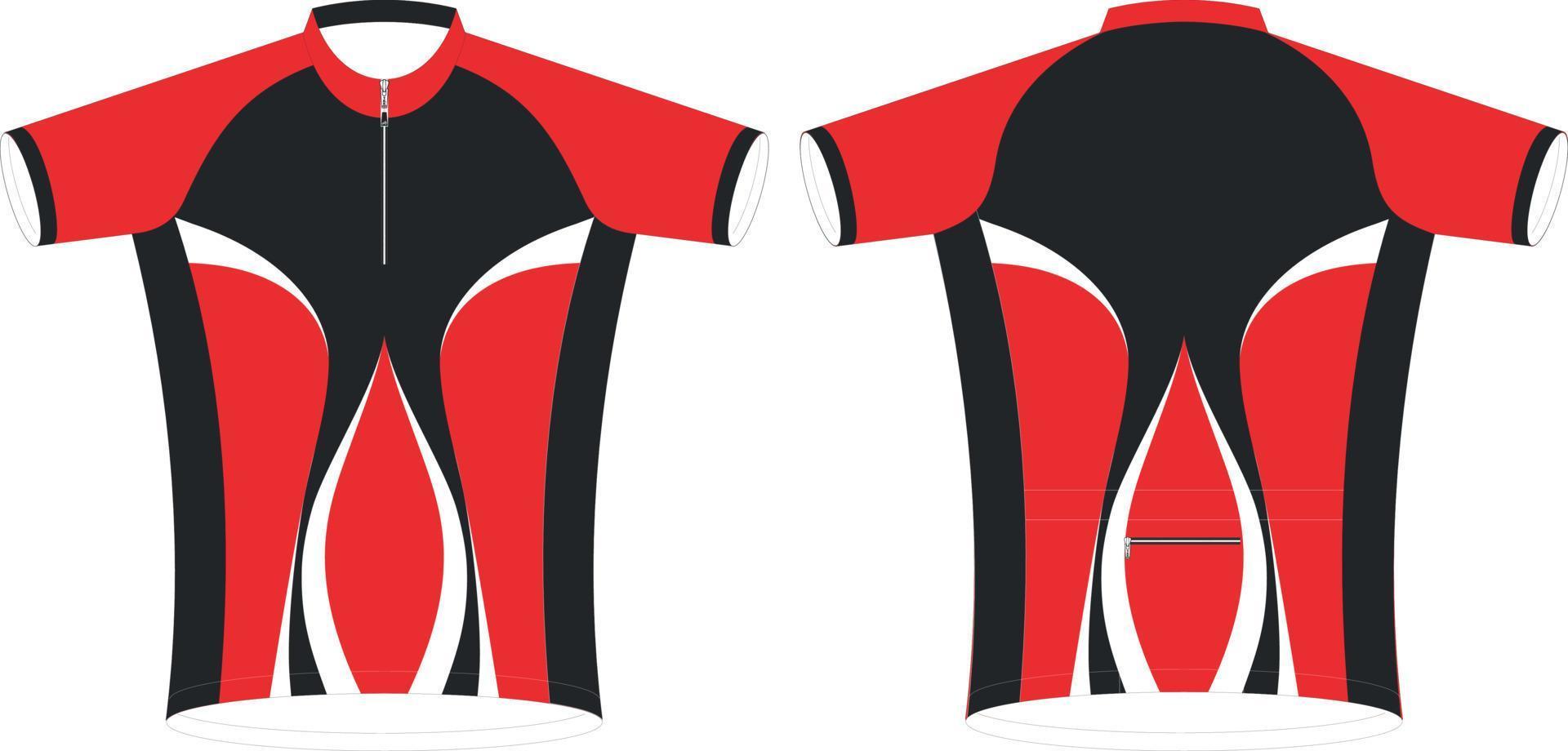 Cycling Jerseys, Short sleeve sports mockup template, Cycling uniform zipper jacket mokup, Full vector eps files