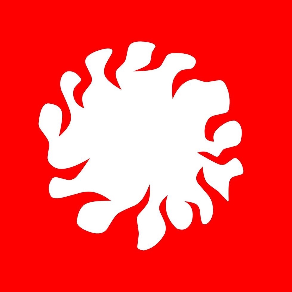 plantilla de círculo de fuego rojo más espacio en blanco editable. ideal para afiches de fuego, web y comida. ilustración vectorial vector