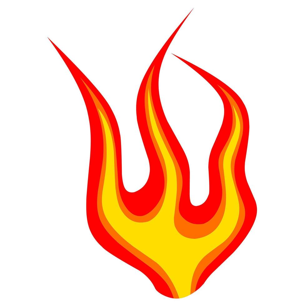 Fire logo vector icon. Editable for web logo, spicy food and design templates.