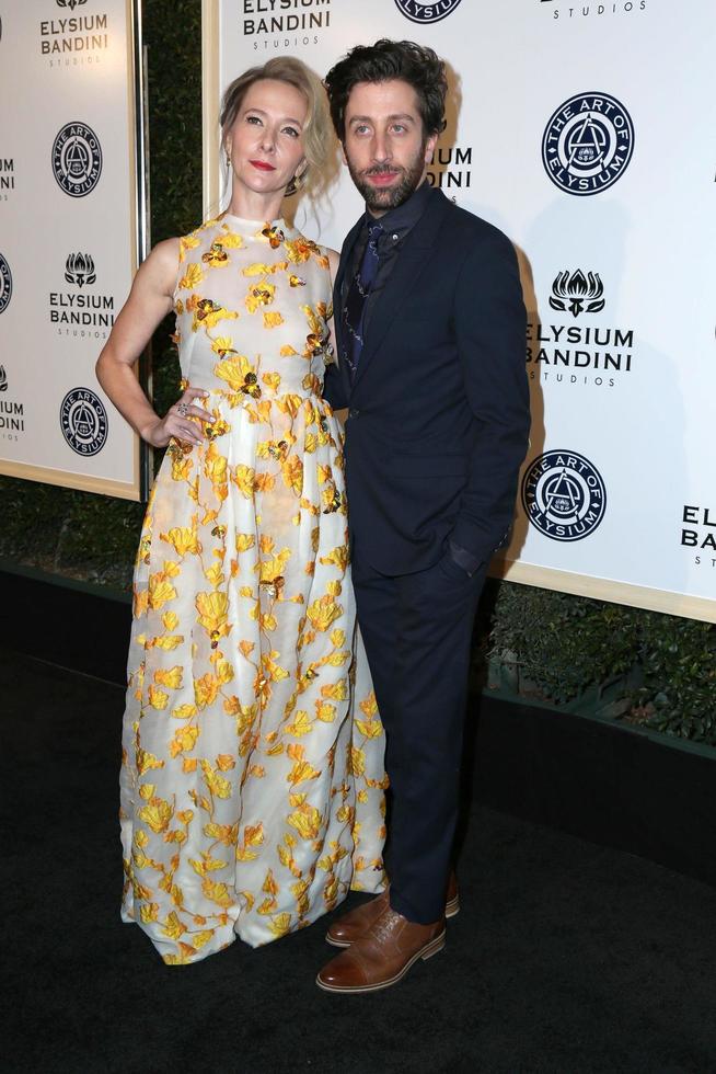 LOS ANGELES - JAN 7 - Jocelyn Towne, Simon Helberg at the Art of Elysium 10th Annual Black Tie Heaven Gala at Red Studios on January 7, 2017 in Los Angeles, CA photo