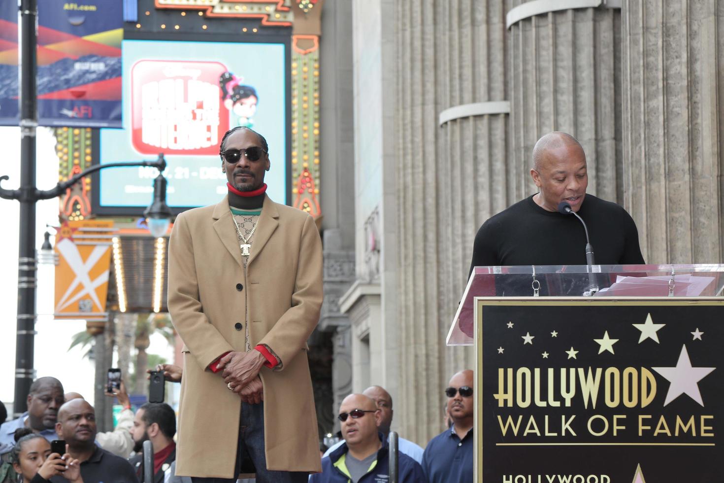 LOS ANGELES - NOV 19 - Snoop Dogg, Dr Dre at the Snoop Dogg Star Ceremony on the Hollywood Walk of Fame on November 19, 2018 in Los Angeles, CA photo