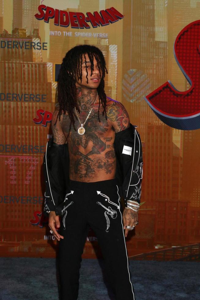 LOS ANGELES - DEC 1 - Swae Lee at the Spider-Man - Into the Spider-Verse Premiere at the Village Theater on December 1, 2018 in Westwood, CA photo