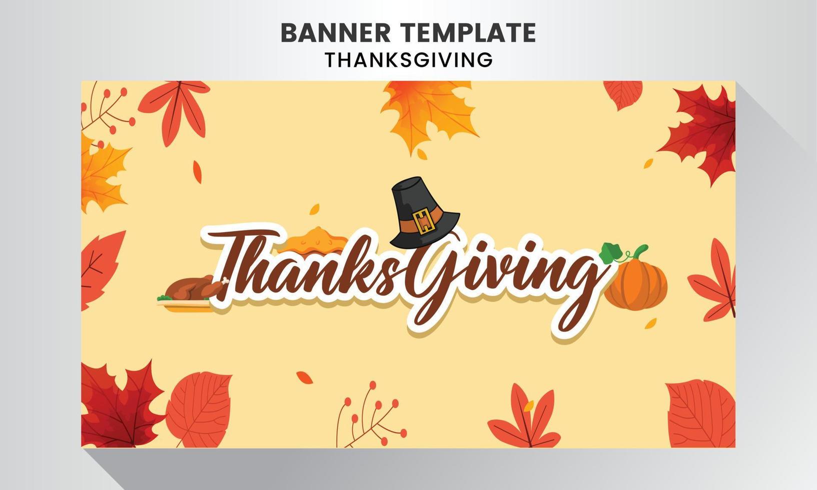 Thanksgiving celebration  background template vector