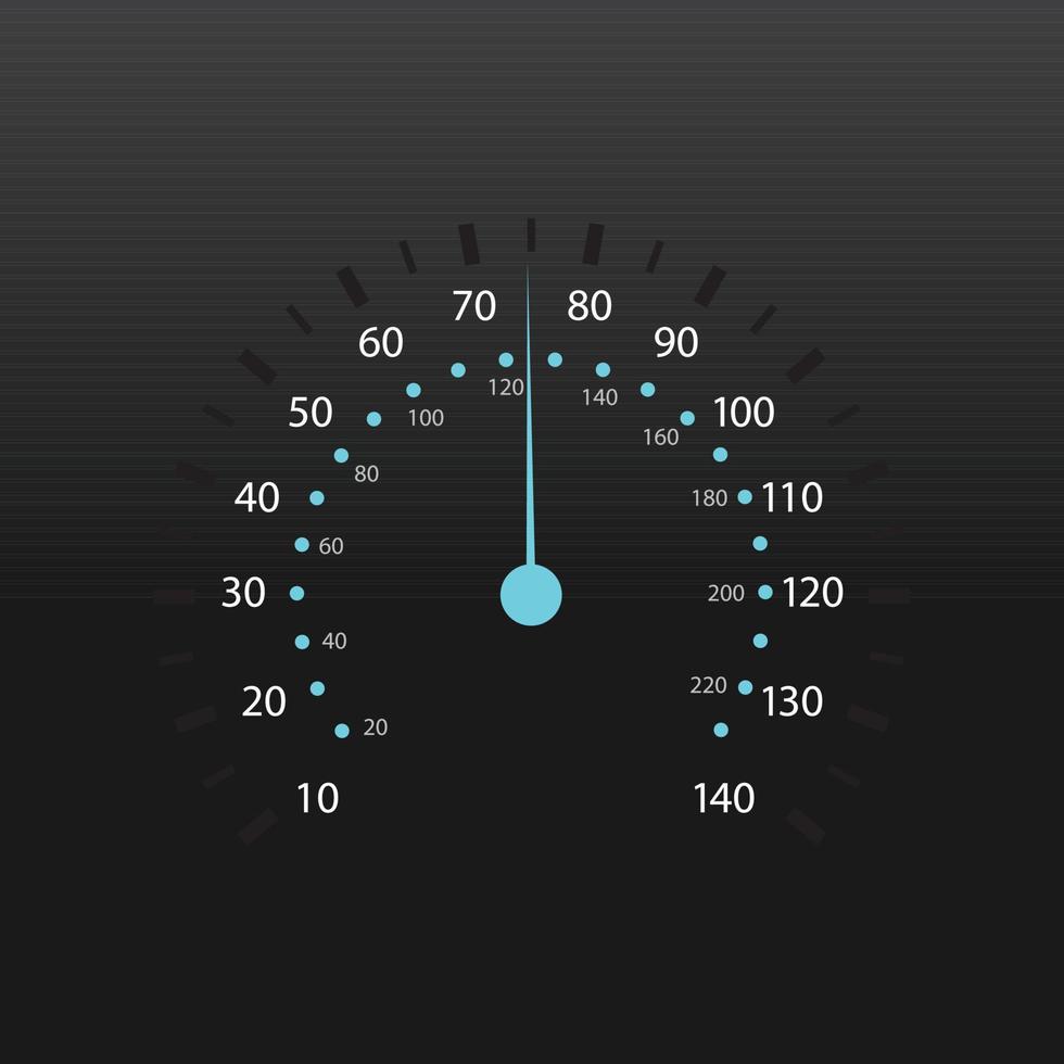 Car speed meter design vector