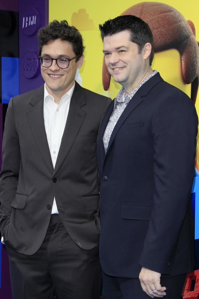 LOS ANGELES - FEB 2 - Phil Lord, Christopher Miller at The Lego Movie 2 - The Second Part Premiere at the Village Theater on February 2, 2019 in Westwood, CA photo