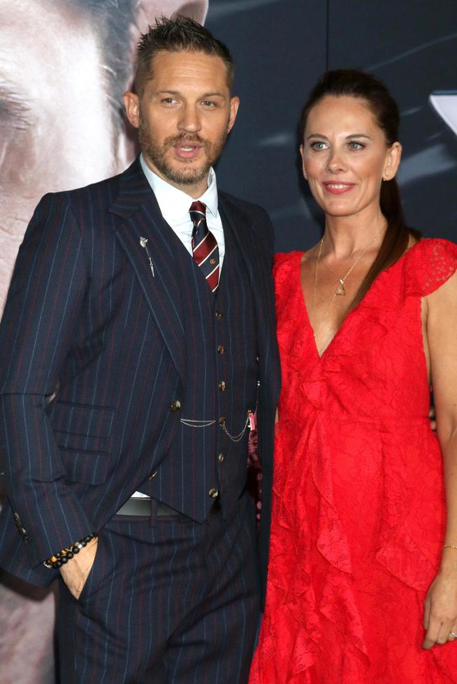 LOS ANGELES - OCT 1 - Tom Hardy, Kelly Marcel at the Venom Premiere at the Village Theater on October 1, 2018 in Westwood, CA photo