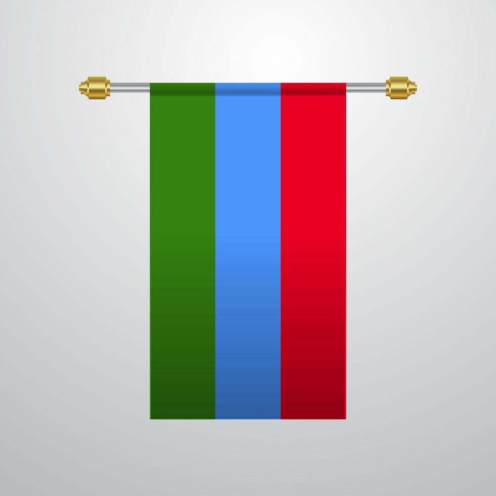 bandera colgante de karelia vector