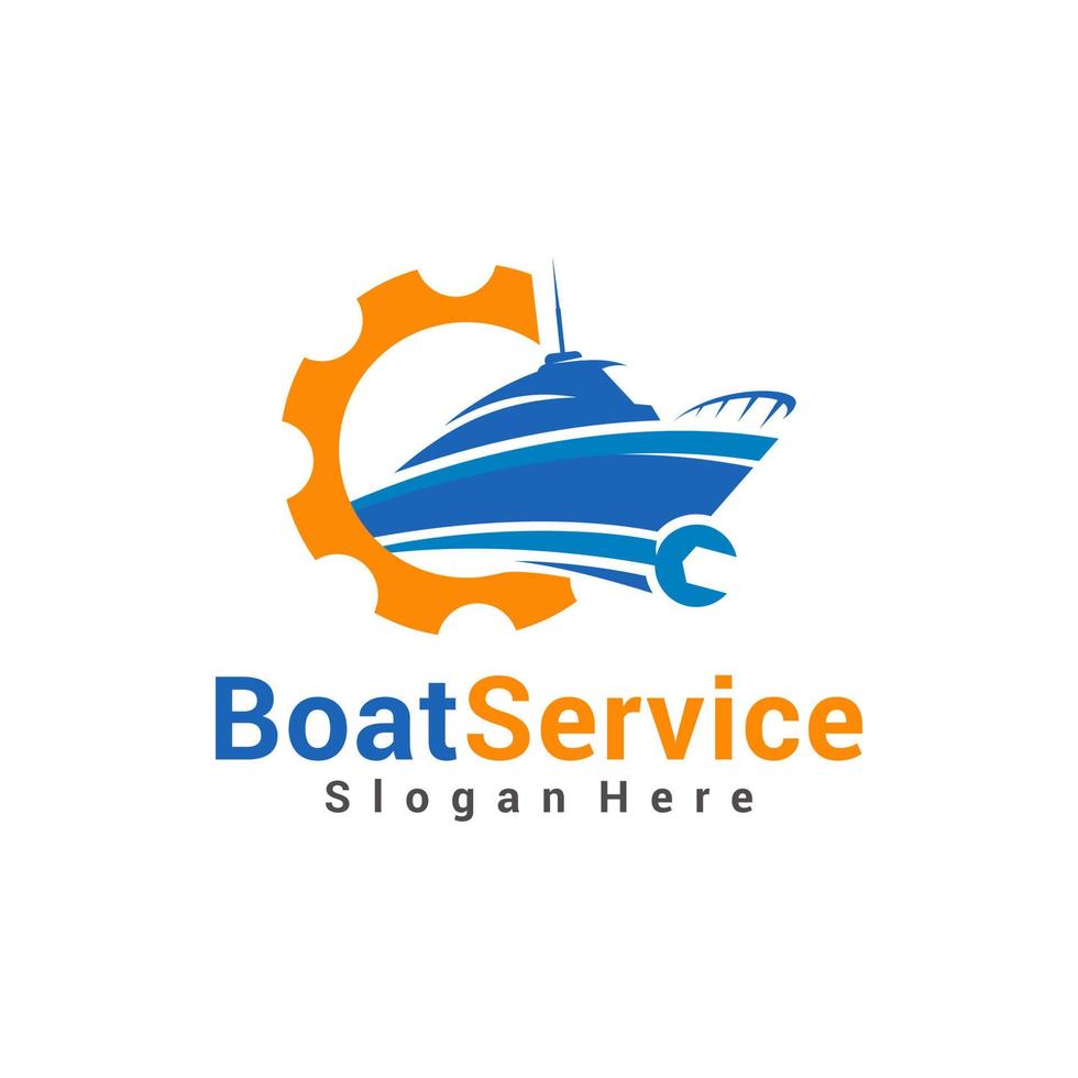 Boat repair and service premium vector logo 14080873 Vector Art at Vecteezy