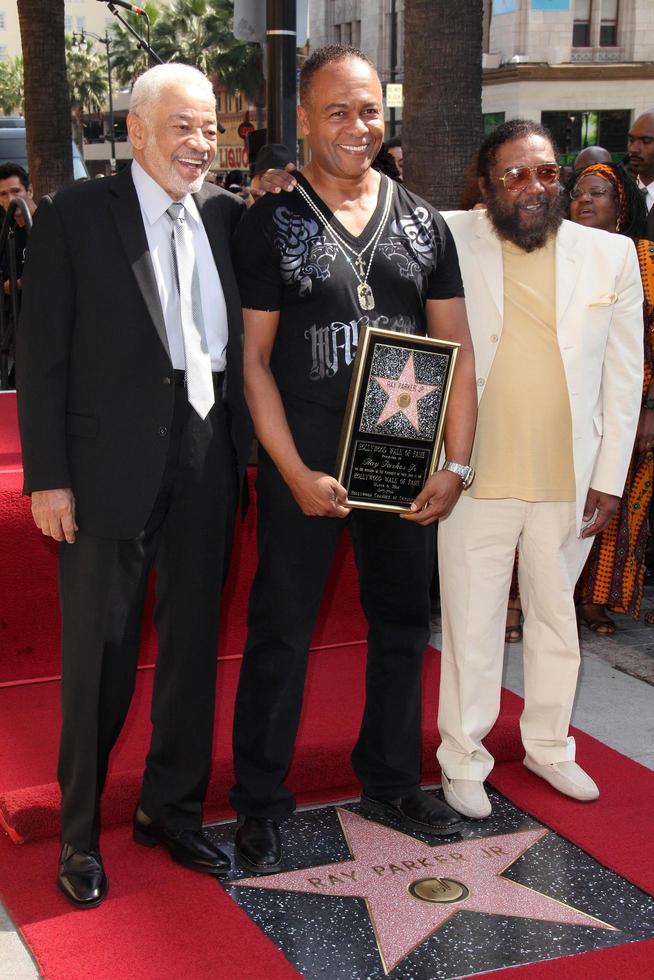 LOS ANGELES, MAR 6 - Bill Withers, Ray Parker Jr, Eddie Holland at the Ray Parker Jr Hollywood Walk of Fame Star Ceremony at Walk of Fame on March 6, 2014 in Los Angeles, CA photo