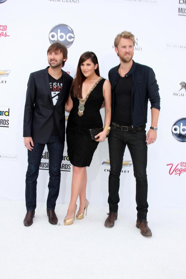 LAS VEGAS, MAY 22 - Lady Antebellum arriving at the 2011 Billboard Music Awards at MGM Grand Garden Arena on May 22, 2010 in Las Vegas, NV photo