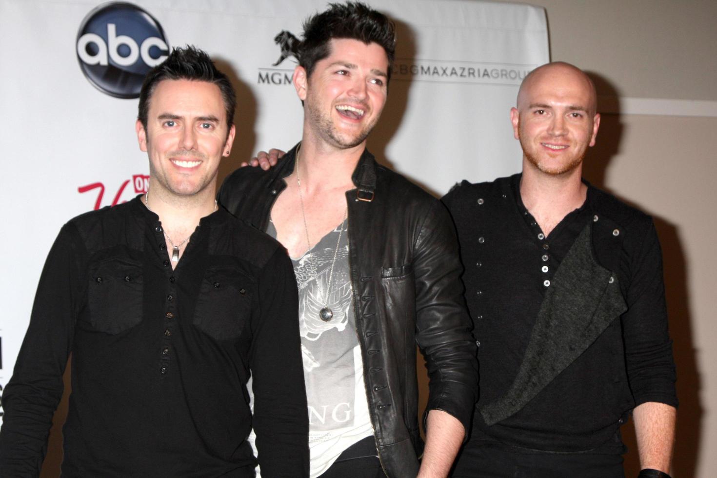 LAS VEGAS, MAY 22 - Glen Power, Danny O Donoghue and Mark Sheehan of the band The Script in the Press Room of the 2011 Billboard Music Awards at MGM Grand Garden Arena on May 22, 2010 in Las Vegas, NV photo