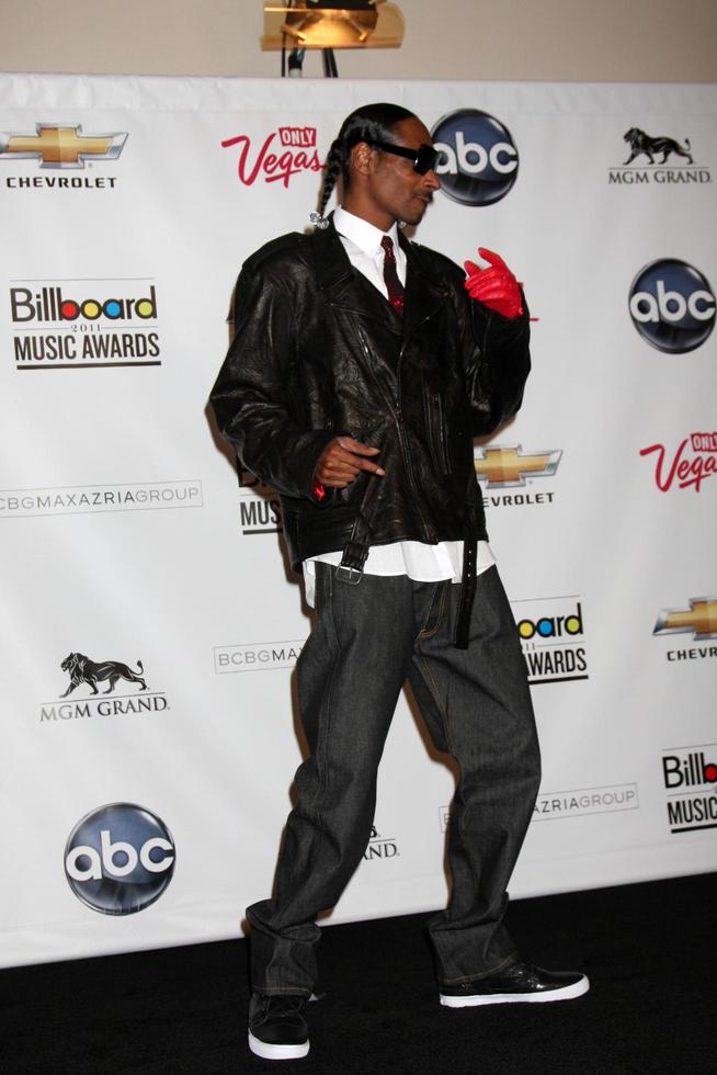 LAS VEGAS, MAY 22 - Snoop Dogg in the Press Room of the 2011 Billboard Music Awards at MGM Grand Garden Arena on May 22, 2010 in Las Vegas, NV photo
