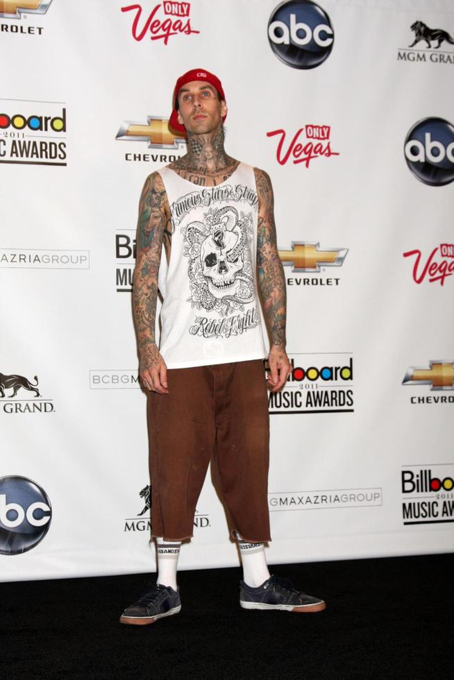 LAS VEGAS, MAY 22 - Travis Barker in the Press Room of the 2011 Billboard Music Awards at MGM Grand Garden Arena on May 22, 2010 in Las Vegas, NV photo