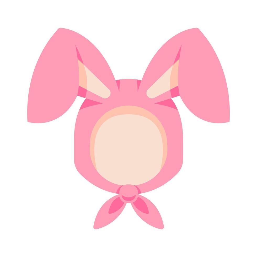 Rabbit ear face hoodie head icon on a white background. Vector illustration
