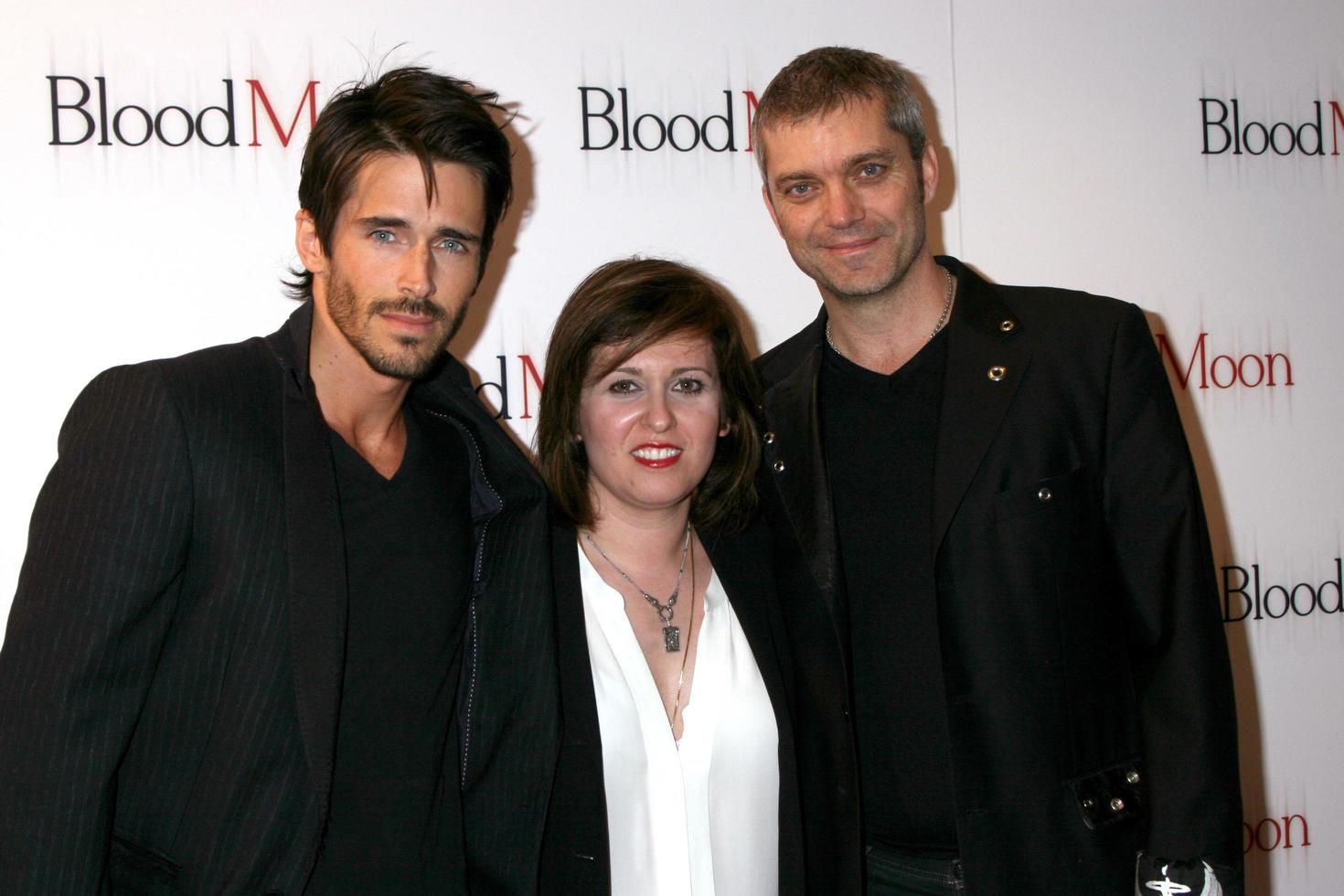 LOS ANGELES, FEB 9 - Brandon Beemer, Farnaz Saminia, Gil Darnell arrives at the Blood Moon Screening at Sony Pictures Studio on February 9, 2012 in Culver City, CA photo