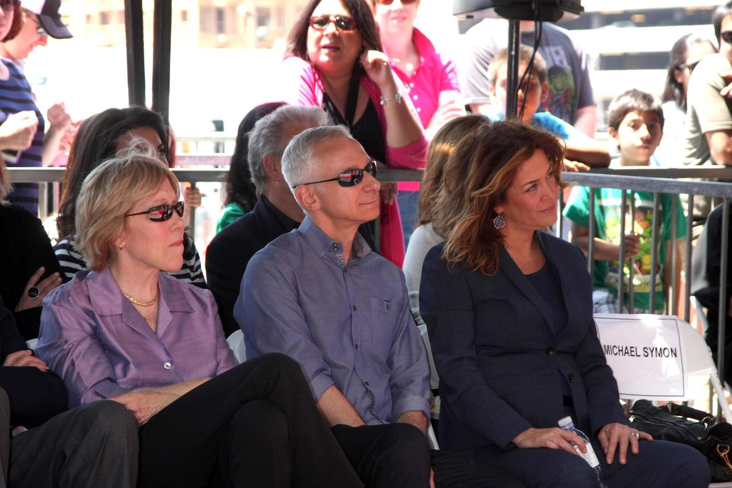 LOS ANGELES, JUN 2 - Brooke Johnson, Bob Tuschman, Susie Fogelson at the Bobby Flay Hollywood Walk of Fame Ceremony at the Hollywood Blvd on June 2, 2015 in Los Angeles, CA photo