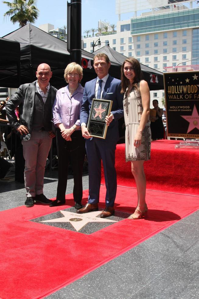 LOS ANGELES, JUN 2 - Michael Symon, Brooke Johnson, Bobby Flay, Sophie Flay at the Bobby Flay Hollywood Walk of Fame Ceremony at the Hollywood Blvd on June 2, 2015 in Los Angeles, CA photo