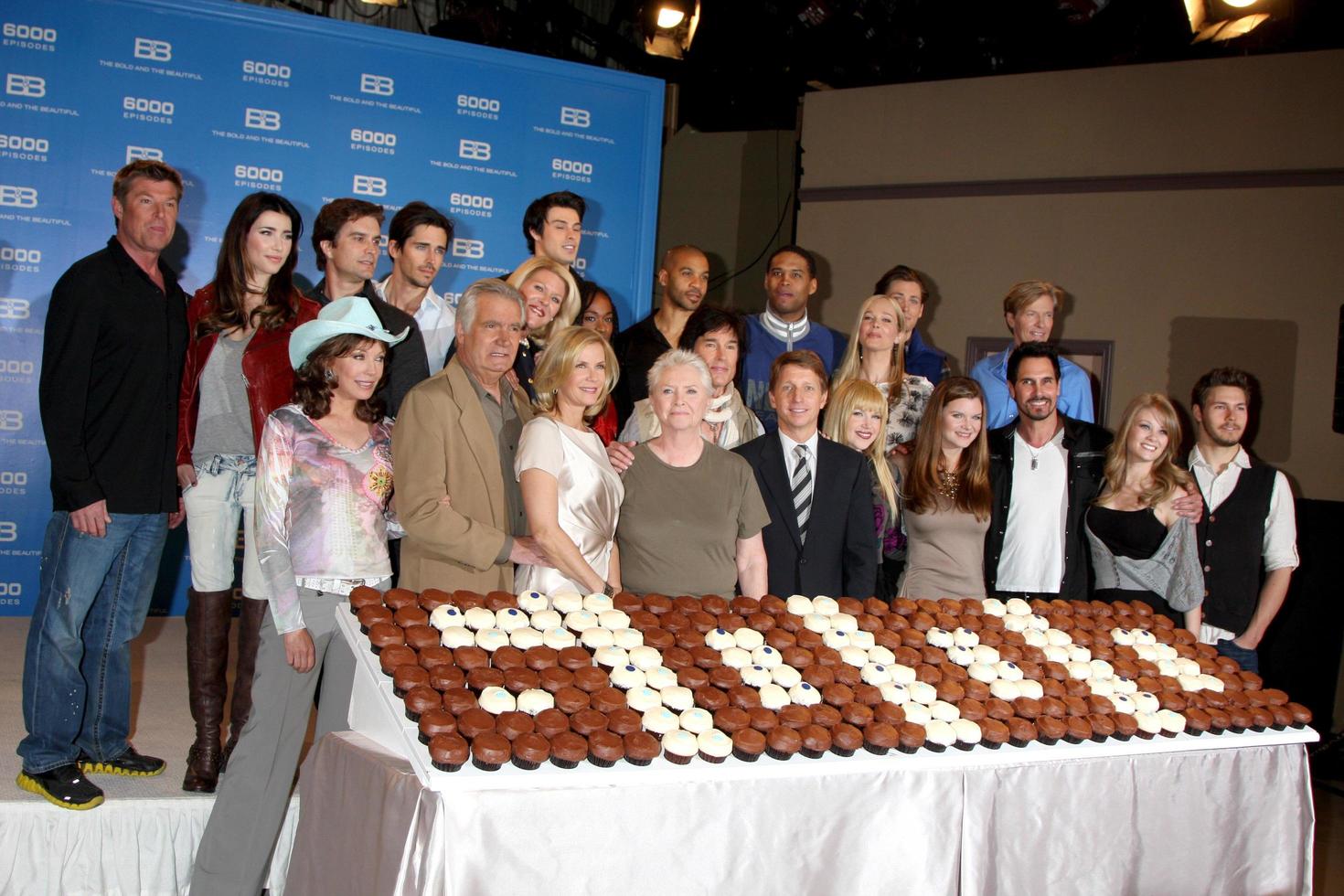 LOS ANGELES, FEB 7 - Bold and Beautiful Cast, Brad Bell at the 6000th Show Celebration at The Bold and The Beautiful at CBS Television City on February 7, 2011 in Los Angeles, CA photo
