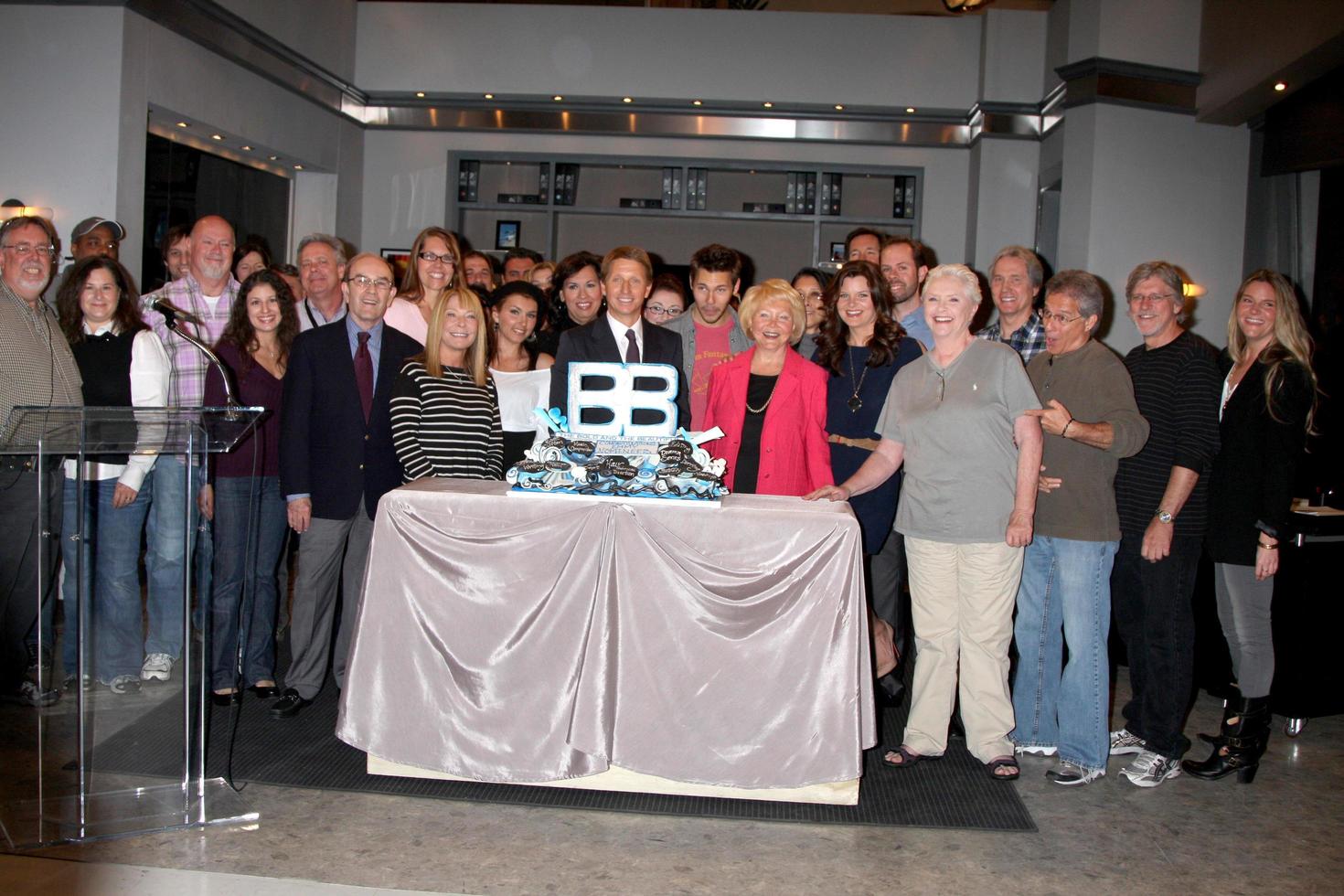 LOS ANGELES, MAY 17 - Brad Bell, Scott Clifton, Heather Tom, Susan Flannery, and other Emmy Nominees from the show at the Bold and Beautiful Celebration of their Emmy Nominations at CBS Television City on May 17, 2011 in Los Angeles, CA photo