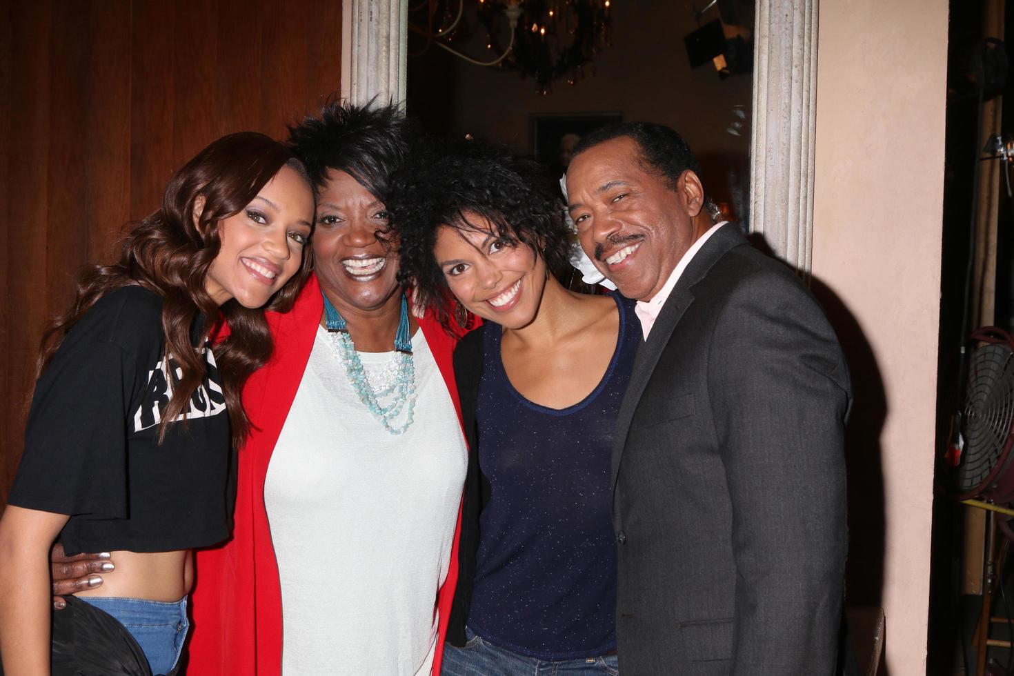 LOS ANGELES, APR 25 - Reign Edwards, Anna Maria Horsford, Karla Mosley, Obba Babtunde at the Bold and Beautiful Emmy Nominees Celebration at the CBS Television City on April 25, 2016 in Los Angeles, CA photo