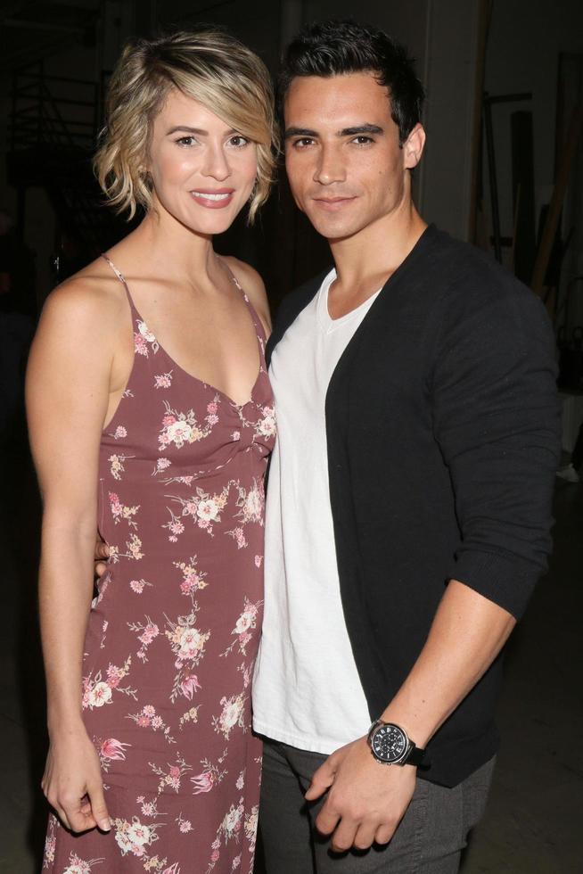 LOS ANGELES, APR 25 - Linsey Godfrey, Marco James Marquez at the Bold and Beautiful Emmy Nominees Celebration at the CBS Television City on April 25, 2016 in Los Angeles, CA photo