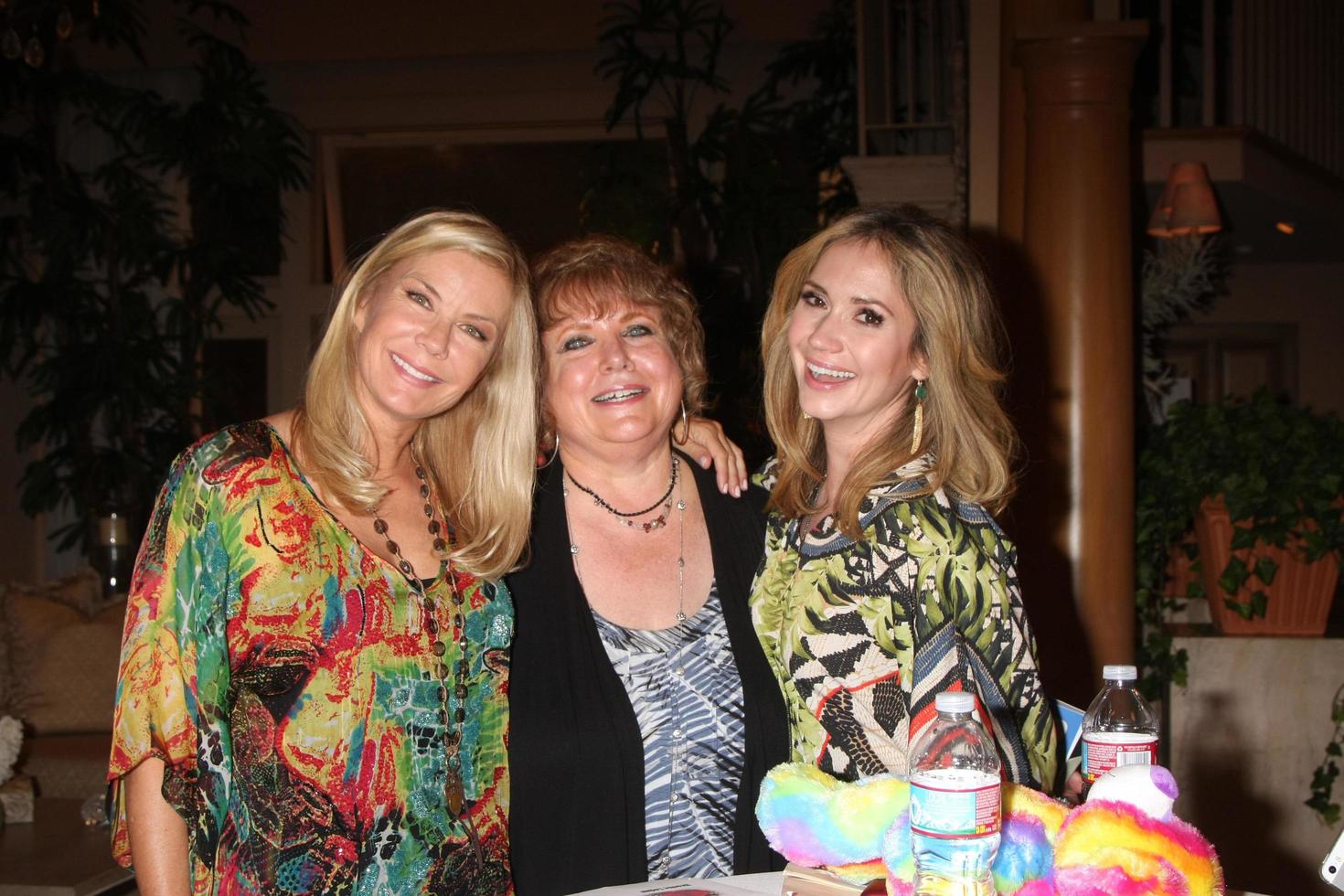 LOS ANGELES, AUG 14 - Katherine Kelly Lang, fan, Ashley Jones at the Bold and Beautiful Fan Event Friday at the CBS Television City on August 14, 2015 in Los Angeles, CA photo