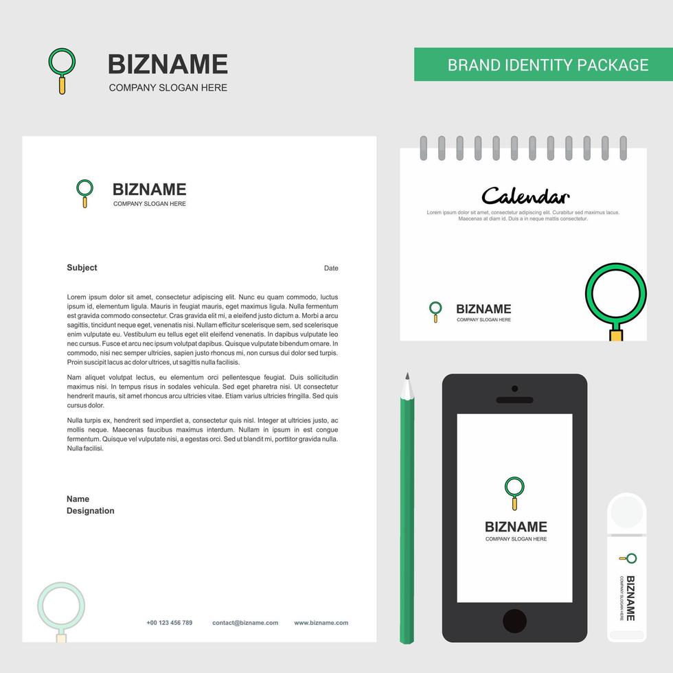 Search Business Letterhead Calendar 2019 and Mobile app design vector template