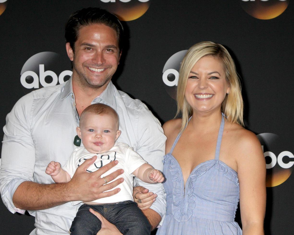 LOS ANGELES, JUL 15 - Brandon Barash, Harper Barash, Kirsten Storms at the ABC July 2014 TCA at Beverly Hilton on July 15, 2014 in Beverly Hills, CA photo