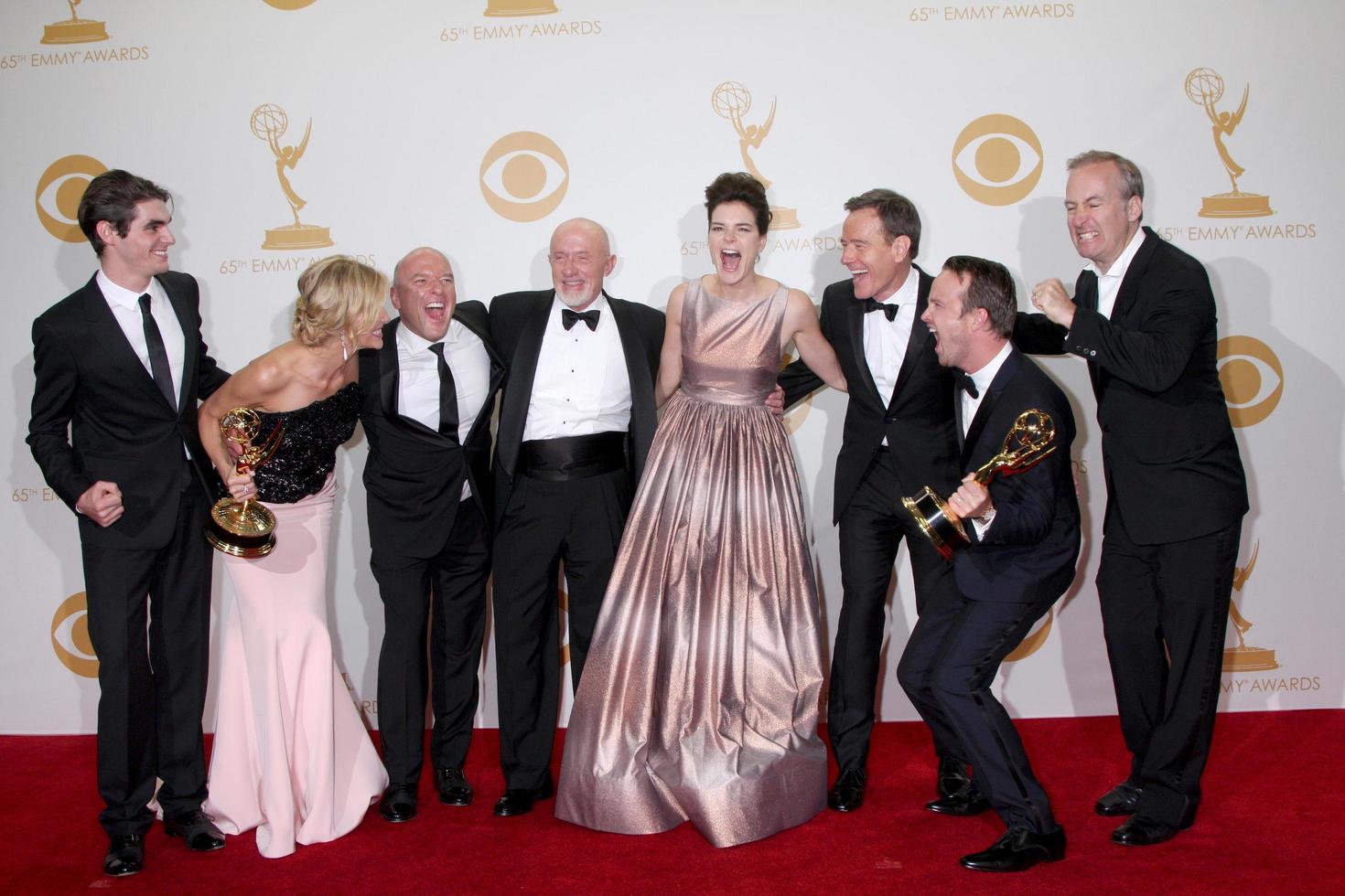 LOS ANGELES, SEP 22 - Breaking Bad Cast at the 65th Emmy Awards, Press Room at Nokia Theater on September 22, 2013 in Los Angeles, CA photo